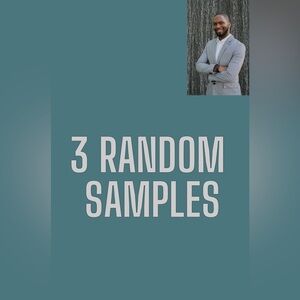 3 random samples